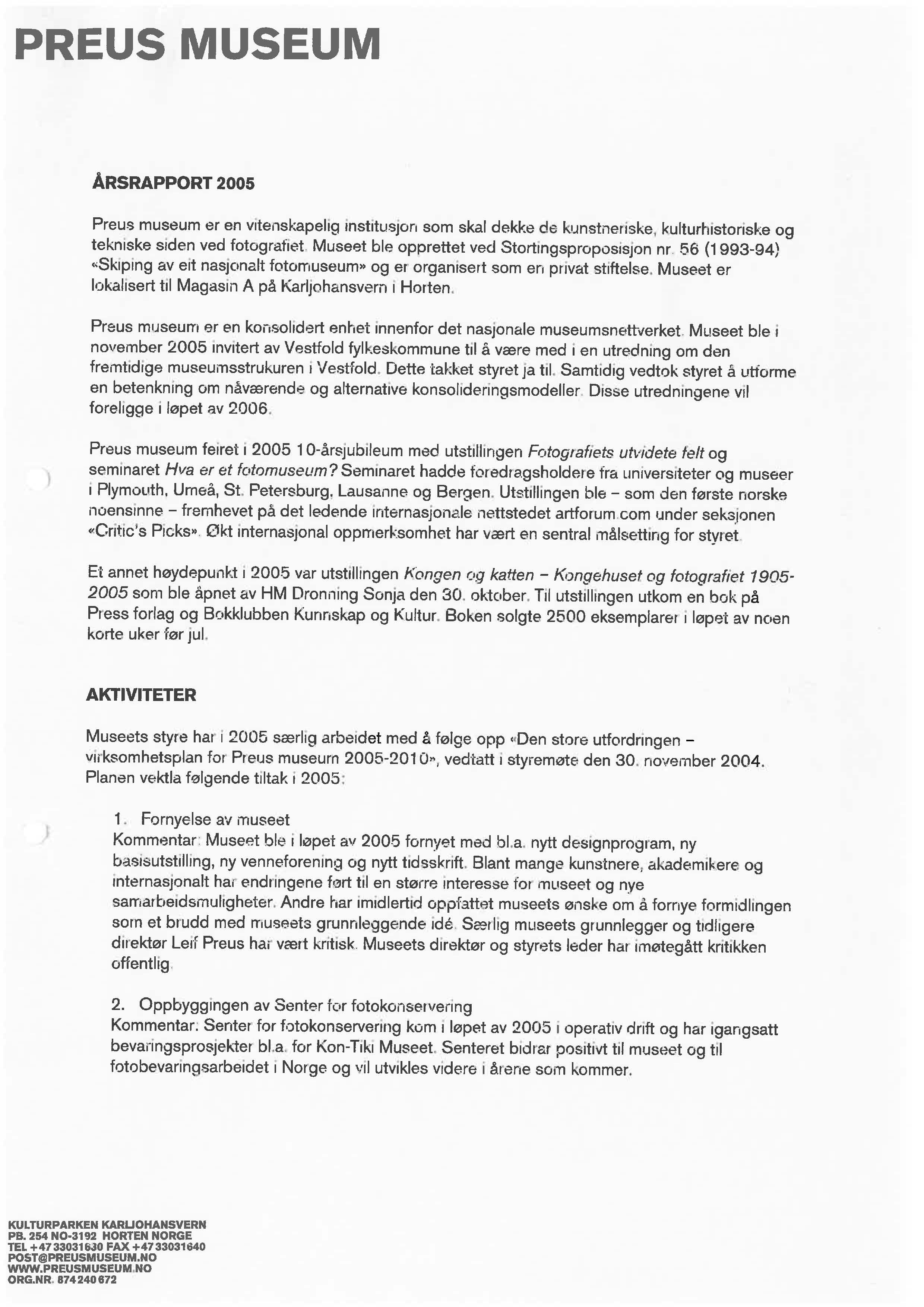 Årsrapport 2005