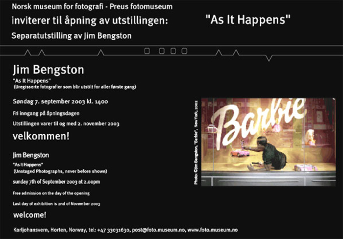 "As It Happens" - Jim Bengston