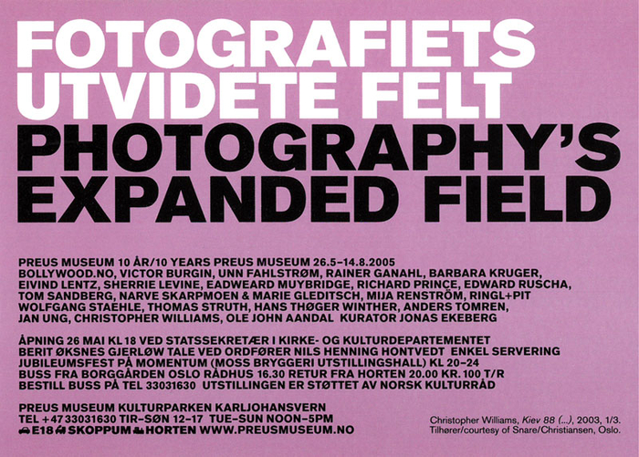 Fotografiets utvidete felt - Preus museum 10 år