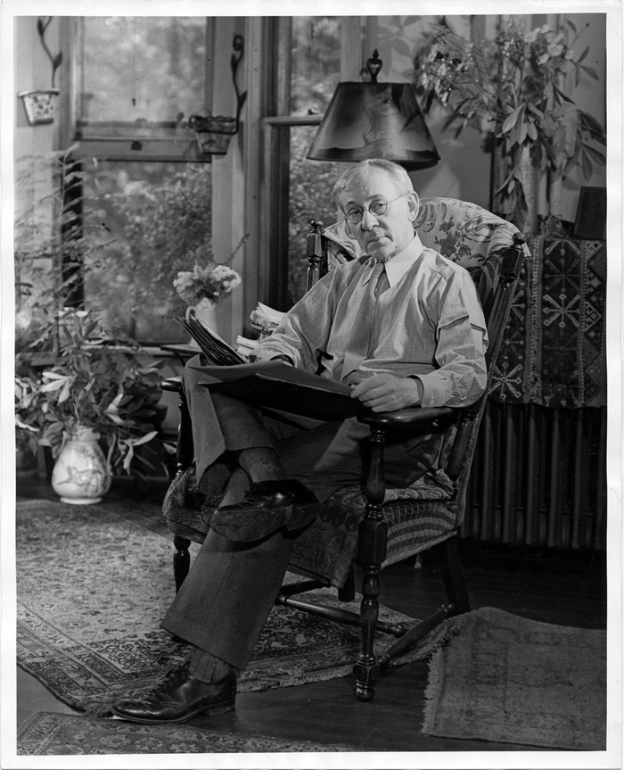 Berenice Abbott: Portrett av Lewis Hine, ca 1939, sølvgelatin, NMFF.000895