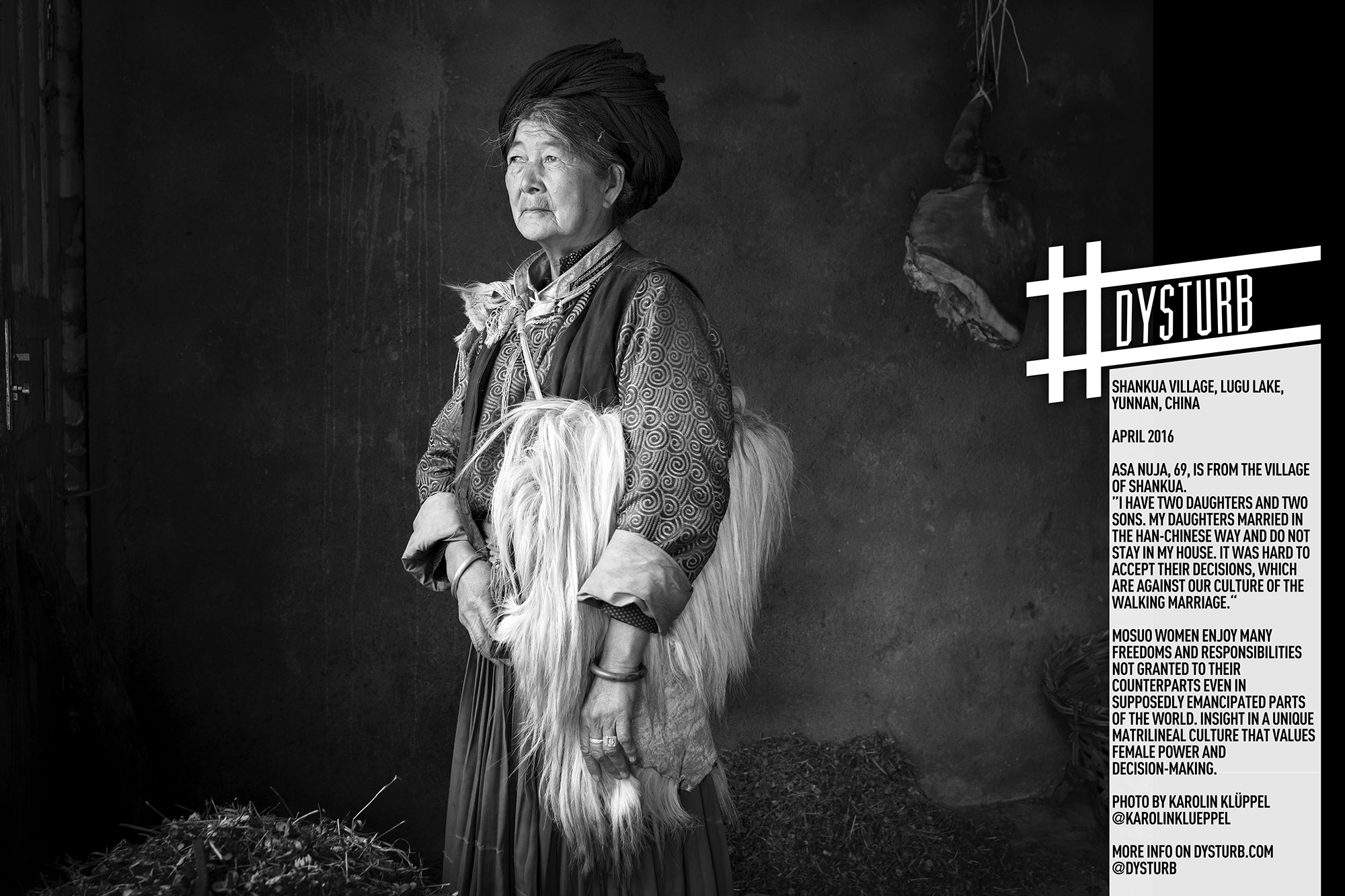 ©Karolin Klüppel, Landsbyen Shankua, Lugu-innsjøen, Yunnan, Kina, april 2016