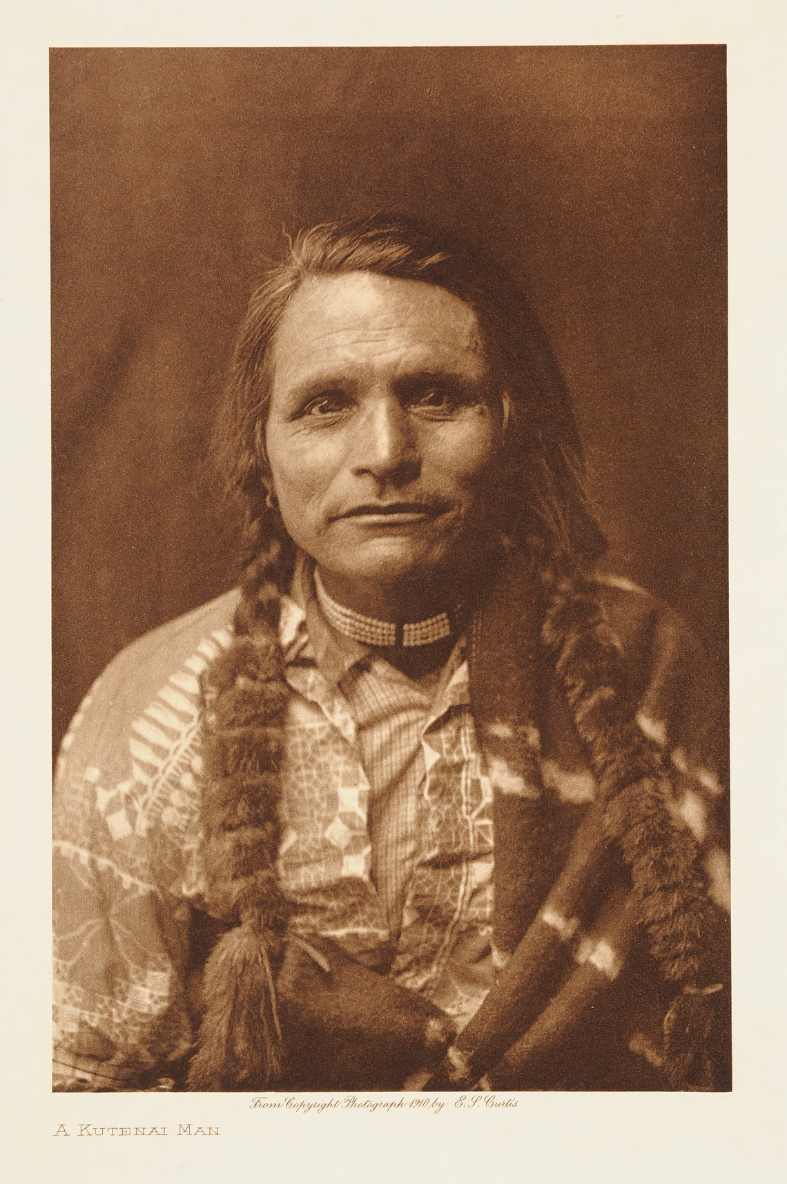 Edward Sheriff Curtis, A Kutenai Man, 1910. Preus museum Collection