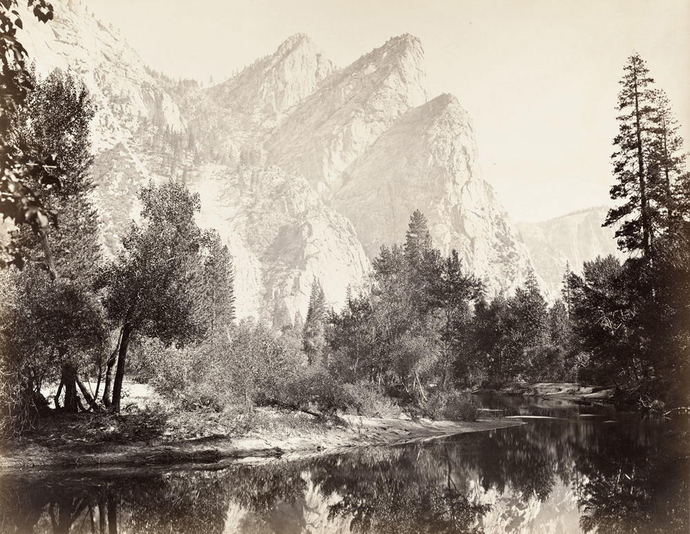 Carleton E. Watkins, The Three Brothers, 1878 – 1881. Property of Preus museum collection.