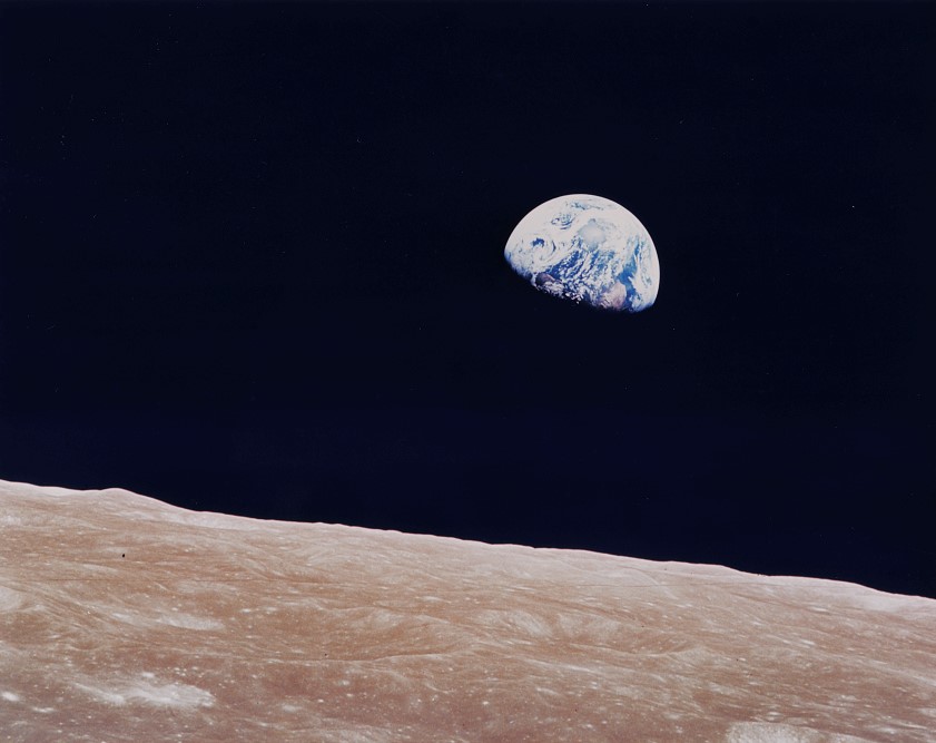 William Anders, NASA, Earthrise 1968. Tilhører Preus museums samling