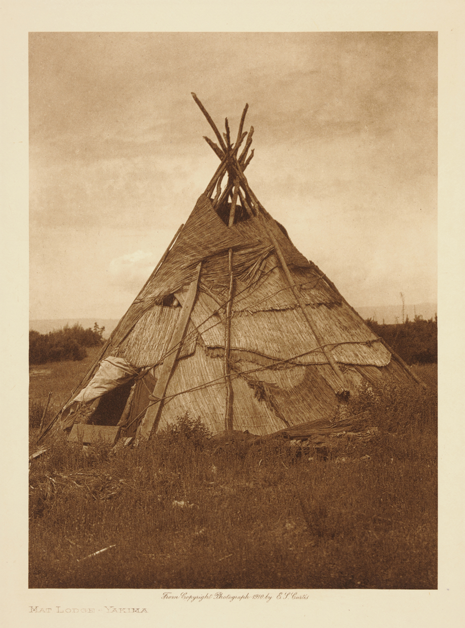 Edward Sheriff Curtis, Mat Lodge Yakima, 1910. Tilhører Preus museums samling