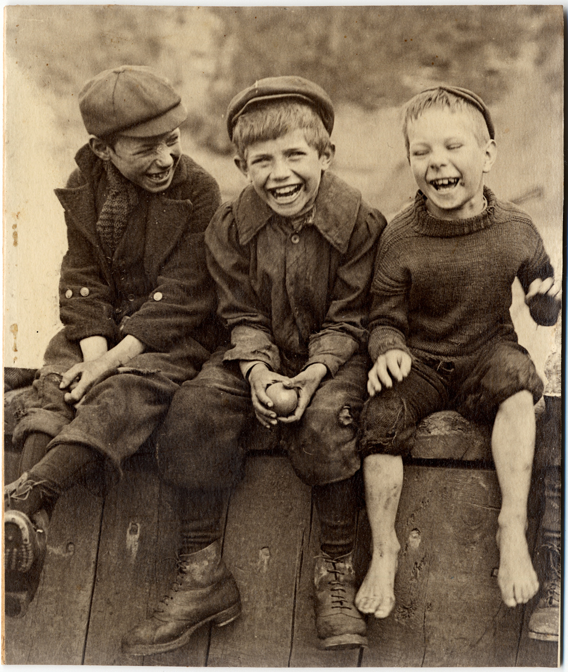 Three happy boys