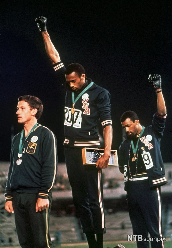 John Dominis, Black Power Salute, 1968. AP / NTB Scanpix